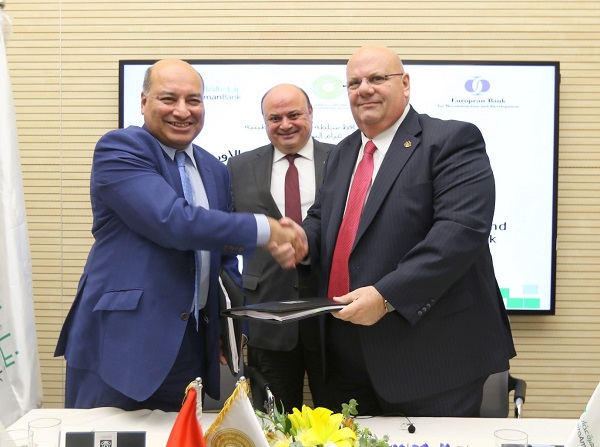 توقيع اتفاقية تمويل بين البنك الاوروبي لاعادة الاعمار والتنمية وبنك القاهرة عمان
